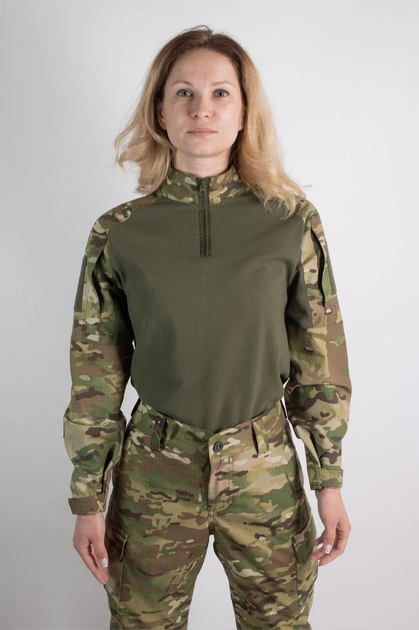 Убакс жіночий мультикам сорочка тактична з довгим рукавом розмір 48 - зображення 1