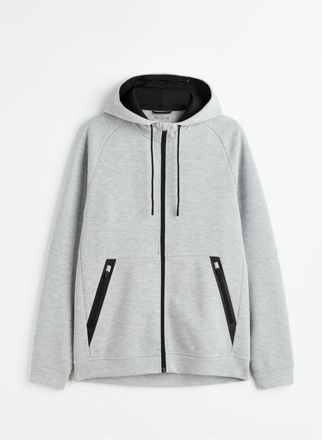 Чоловіча спортивна кофта H&M (55664) S Сіра - изображение 8