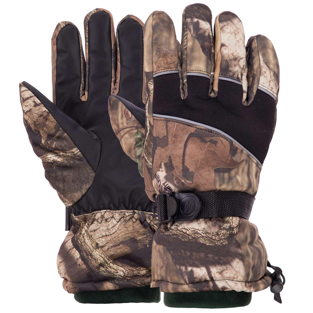 Перчатки для охоты рыбалки и туризма теплые MARUTEX A-610 L-XL камуфляж лес - изображение 1