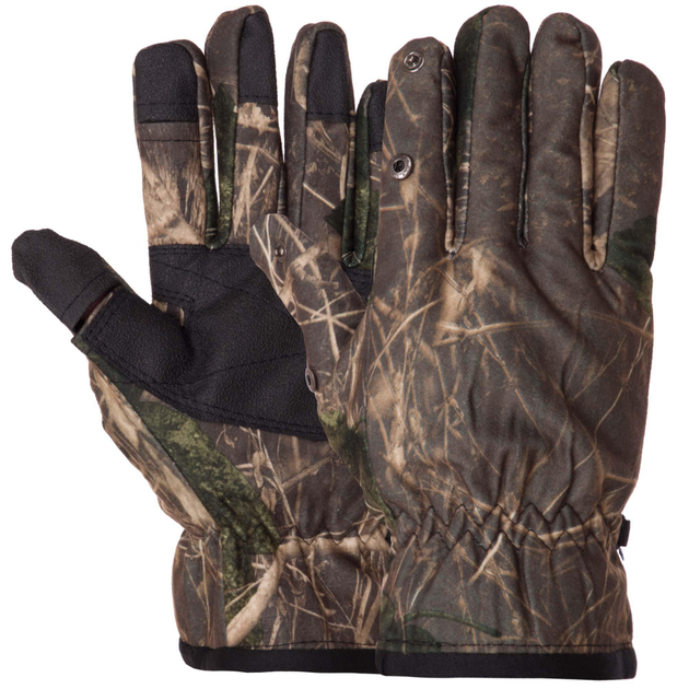 Перчатки для охоты и рыбалки с закрытыми пальцами SP-Sport BC-9234 размер L Камуфляж Лес - изображение 1