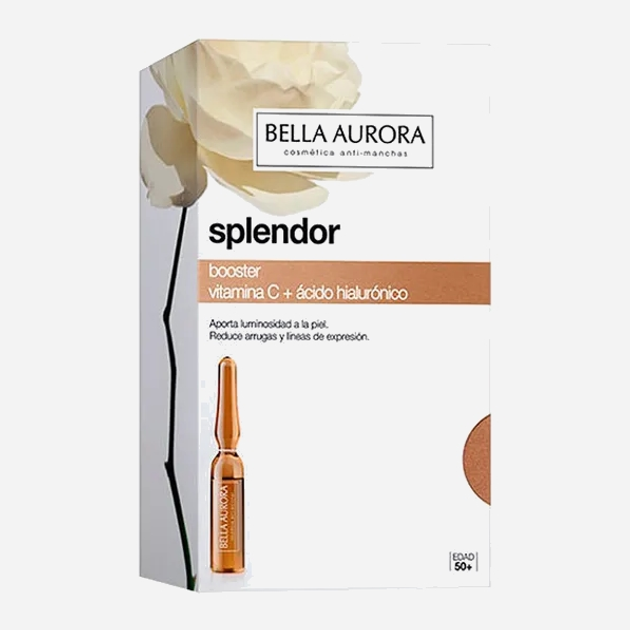 Ampułki przeciwstarzeniowe oraz przeciwzmarszkowe Bella Aurora Splendor Booster Vitamin C + Hyaluronic Acid 5x2 ml (8413400005742) - obraz 1