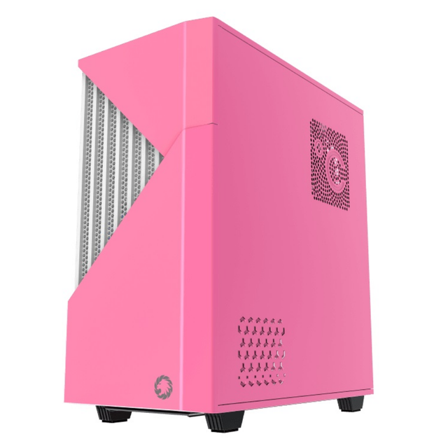 Корпус компьютерный GameMax Contac COC PW без блока питания/E-ATX/RGB-подсветка/боковое окно Розовый - изображение 4