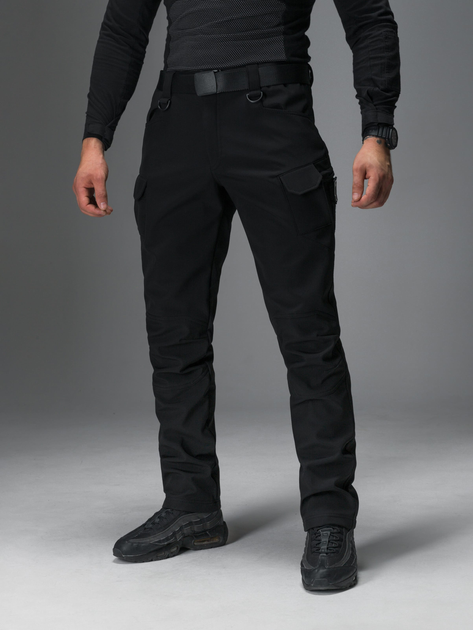 Тактические штаны утепленные BEZET Softshell Байрактар 9515 S Черные (ROZ6400181706) - изображение 1