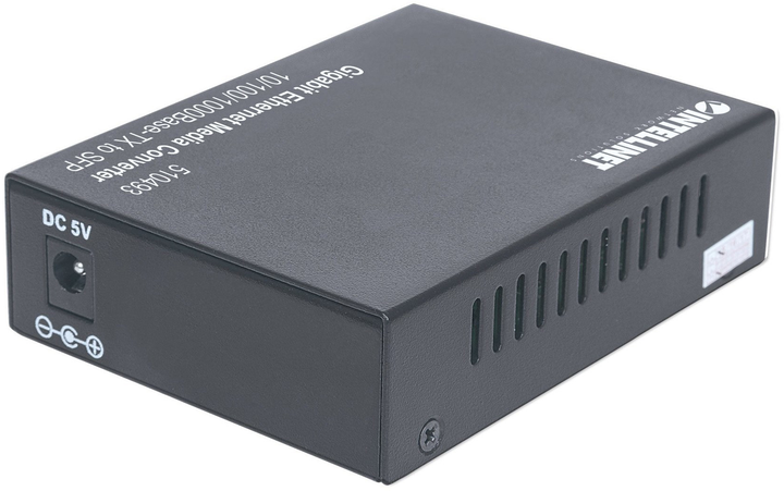 Медіаконвертер Intellinet 10/100/1000Base-Tx to SFP slot, empty (Euro 2-pin plug) (766623510493) - зображення 4
