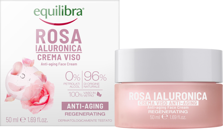 Крем для обличчя Equilibra Rose Anti-Aging Face Cream 50 мл (8000137016884) - зображення 1