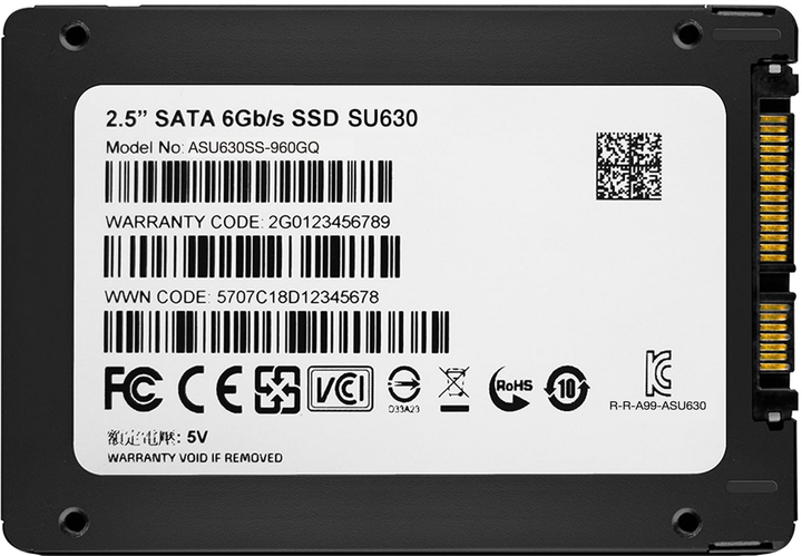 SSD диск ADATA Ultimate SU630 960GB 2.5" SATA III 3D NAND QLC (ASU630SS-960GQ-R) - изображение 5