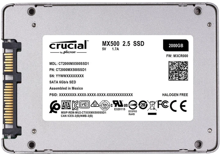 Crucial MX500 2TB 2.5