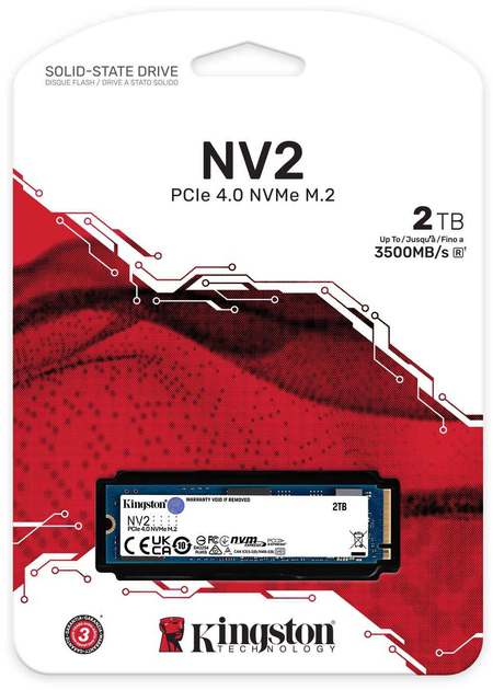 Kingston NV2 2TB M.2 2280 NVMe PCIe 4.0 x4 (SNV2S/2000G) - зображення 4