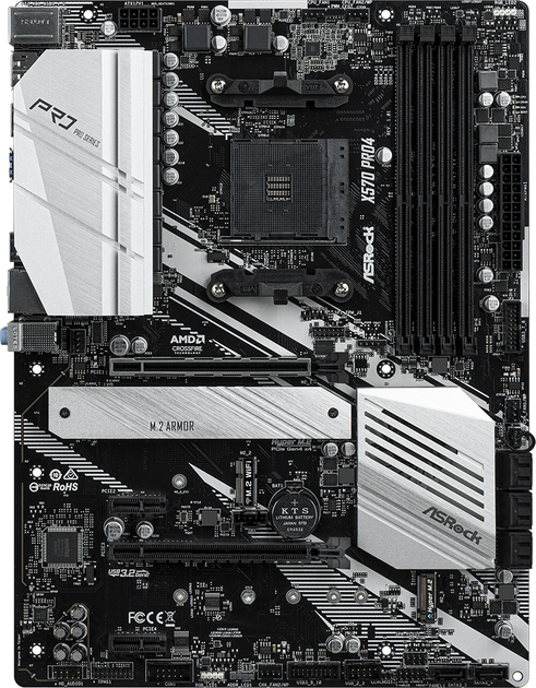 Материнская плата ASRock X570 Pro 4 (sAM4, AMD X570, PCI-Ex16) – фото ...