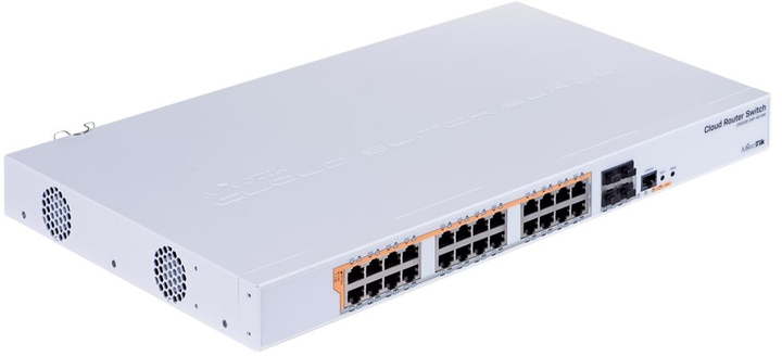 PoE-коммутатор MikroTik CRS328-24P-4S+RM гигабитный (CRS328-24P-4S+RM ...