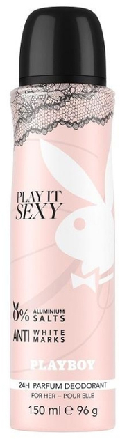 Perfumowany dezodorant damski Playboy Play It Sexy 150 ml (5050456521982) - obraz 1