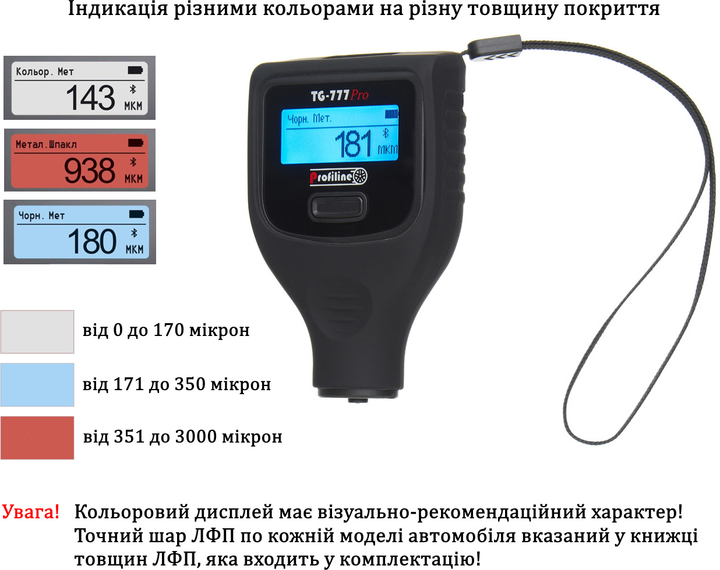 Товщиномір Profiline TG-777 Pro (370417278) - зображення 14