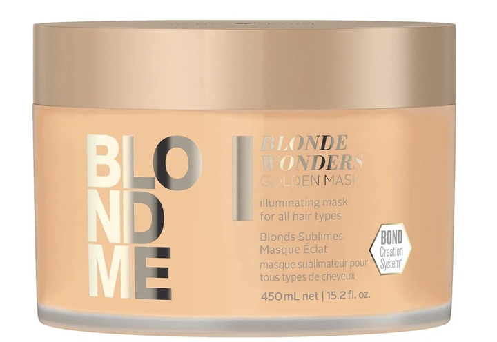 Маска для волосся Schwarzkopf Professional BlondMe Blonde Wonders Golden Mask із золотистим відтінком 450 мл (4045787715057) - зображення 1