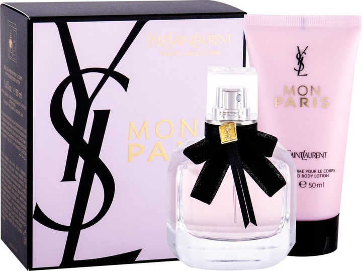 Zestaw damski Yves Saint Laurent Mon Paris Woda perfumowana damska 50 ml + balsam do ciała 50 ml (3660732086658) - obraz 1