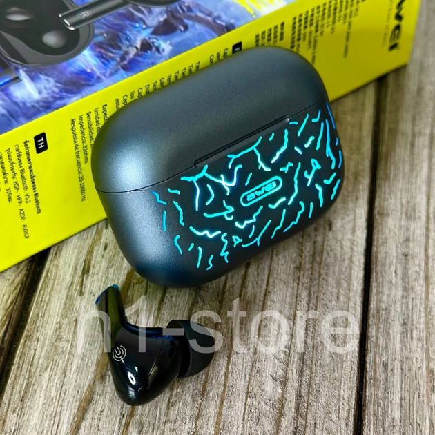Беспроводные вакуумные Bluetooth наушники в кейсе AWEI T29 ANC TWS ...