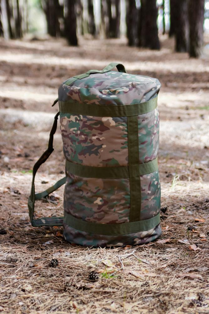 Рюкзак Баул 110 литров универсальная тактическая сумка вещевой мешок Мультикам - изображение 1