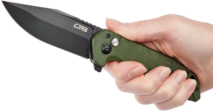 Ніж CJRB Riff BB, AR-RPM9 Steel, Micarta green - зображення 2