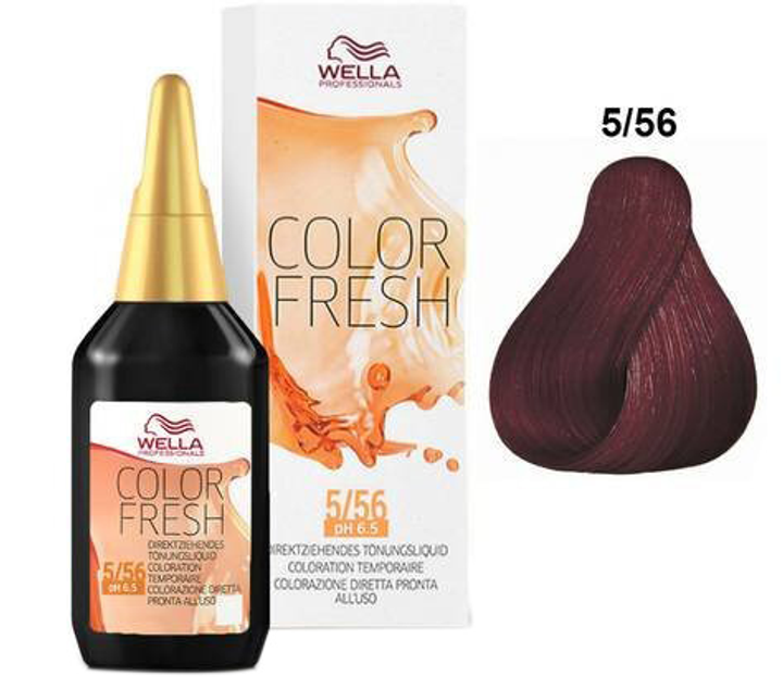 Farba Wella Color Fresh Semi Permanent Color Ammonia Free 5.56 75 ml (8005610572345) - obraz 1