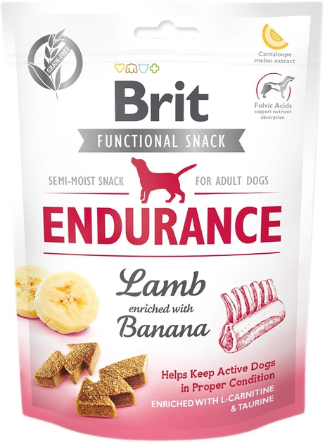 Przysmak dla psów Brit Care Dog Functional Snack Endurance Lamb 150 g (8595602540006) - obraz 1
