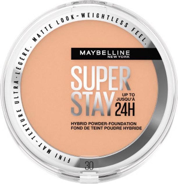 Акция на Cтійка крем-пудра з тональним ефектом Maybelline New York Super Stay 24HR Hybrid Powder Foundation №30 9 г от Rozetka