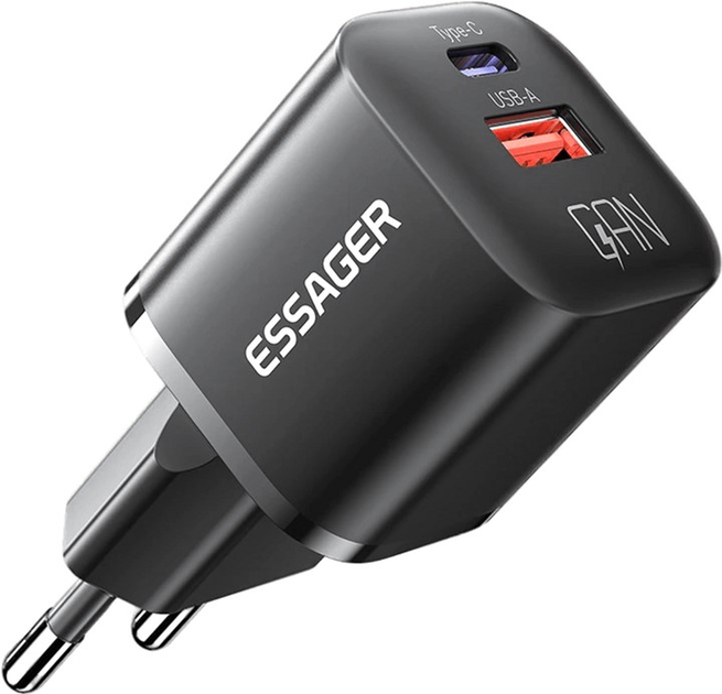 Зарядное устройство Essager Camber 20W GaN travel Phone Charger USB A ...