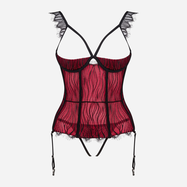 Комплект (корсет + трусики-стрінги) Obsessive Denissa XS/S Різнокольоровий (5901688239834) - зображення 5