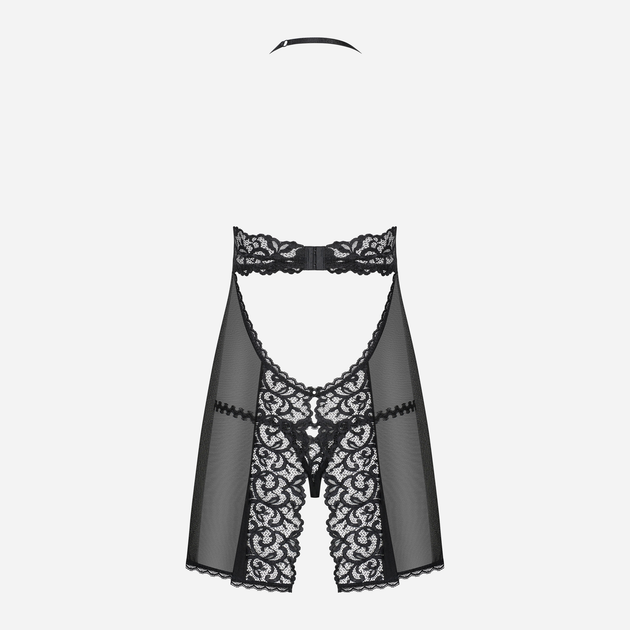 Komplet (babydoll + stringi) Obsessive Joylace S/M Czarny (5901688229231) - obraz 6
