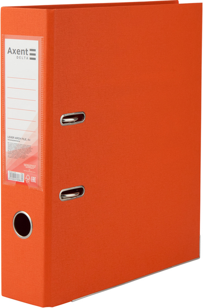 Photos - File Folder / Lever Arch File Axent Папка-реєстратор Delta by  A4 75 мм Арочний Помаранчева  (D1712-09C1)