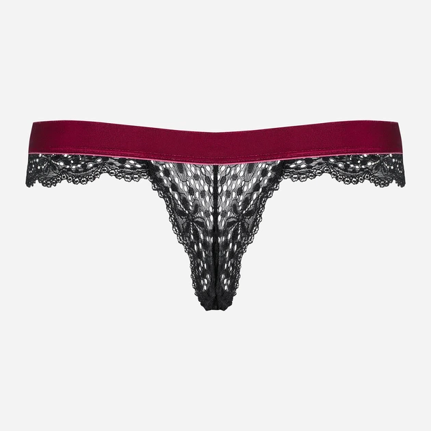 Stringi Obsessive Rossita S/M Czarne (5901688229170) - obraz 6