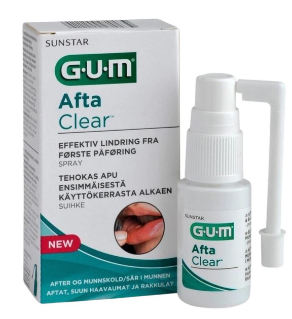 Spray doustny Sunstar Gum Spray Afta Clear 15 ml (7630019902229) - obraz 1