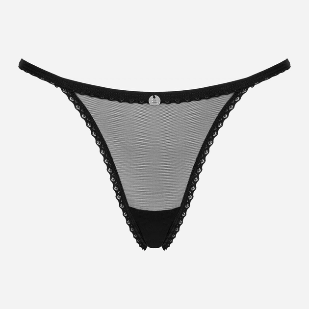 Stringi Obsessive Celia Noir XS/S Czarne (5901688252833) - obraz 5