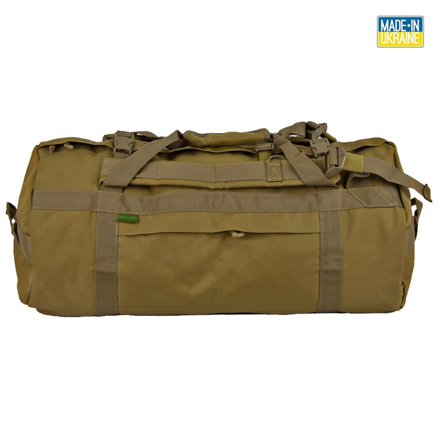 Тактическая сумка-баул 90 л Койот Оксфорд 1000 Д MELGO - изображение 2