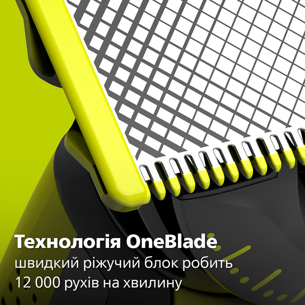 Електростанок Philips OneBlade QP2734/20 для обличчя з лезом 360 (8720689020916) - зображення 4