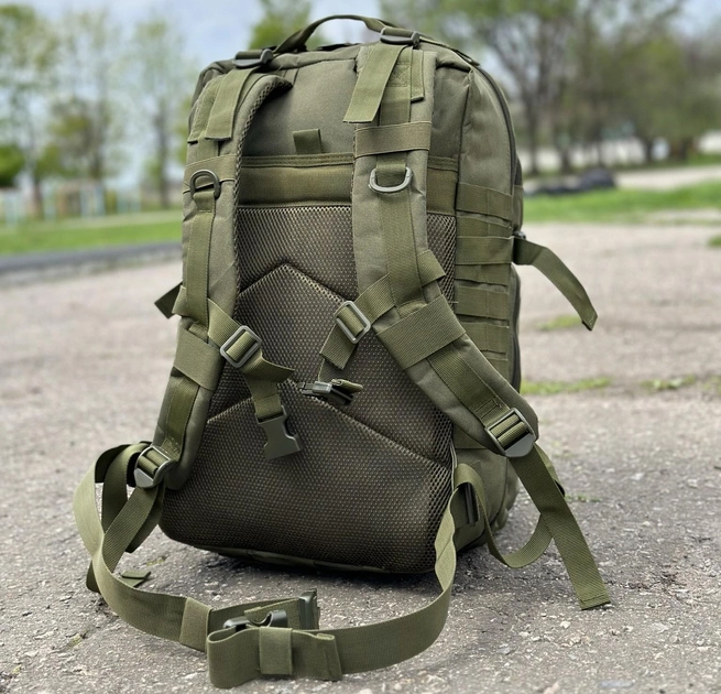Тактический рюкзак штурмовой Tactic военный рюкзак на 40 литров Олива (Ta40-olive) - изображение 2