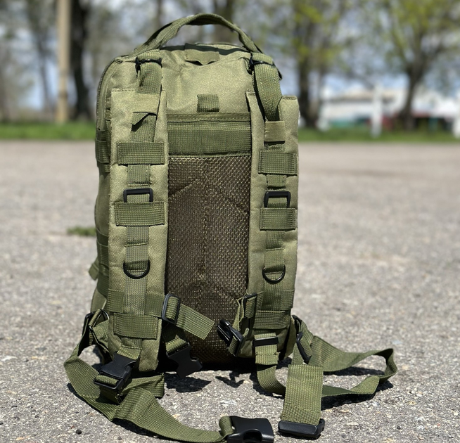Тактичний рюкзак штурмовий Tactic військовий рюкзак на 25 літрів Олива (ta25-olive) - зображення 2
