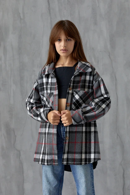 Тепла сорочка для дівчинки 140 розмір сіра 127013 від продавця: LAC – в ...