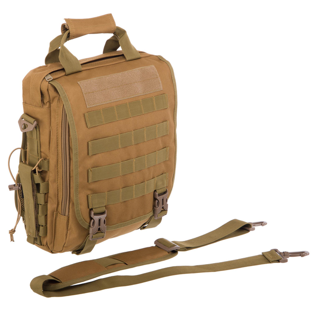 Рюкзак тактичний патрульний однолямковий SILVER KNIGHT TY-9700 розмір 33x27x10см 9л Колір: Хакі - зображення 1
