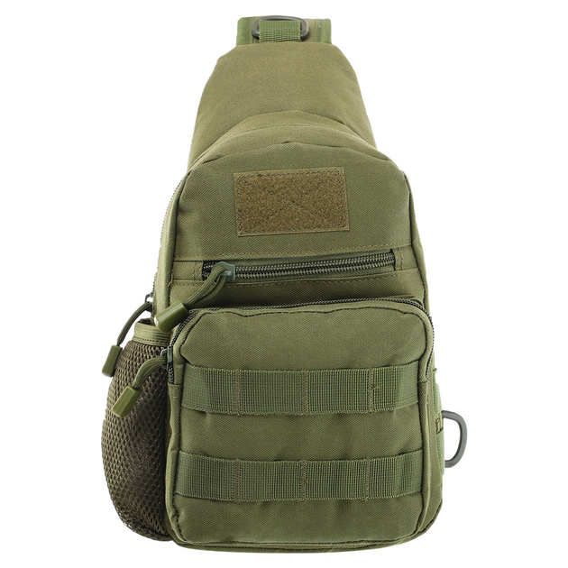 Рюкзак тактический патрульный однолямочный Military Rangers ZK-9102 размер 28x16x10см 5л Цвет: Оливковый - изображение 2