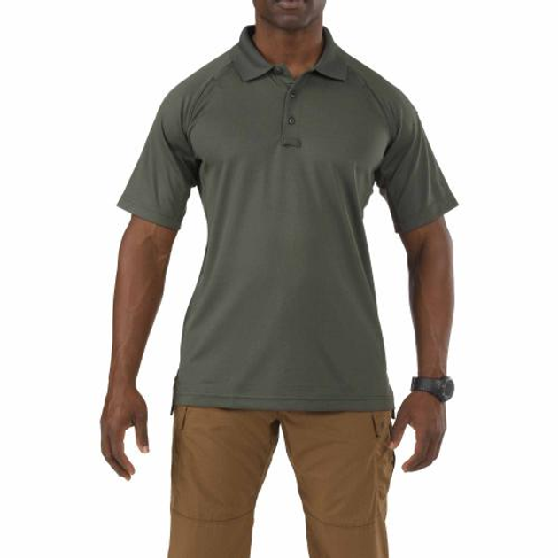 Футболка поло 5.11 Performance Polo - Short Sleeve Synthetic Knit 5.11 Tactical TDU Green M (Зеленый) Тактическая - изображение 1