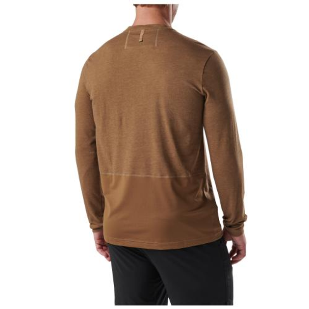 Реглан 5.11 Tactical PT-R Charge Long Sleeve 2.0 5.11 Tactical Battle Brown Heather L (Коричневый) - изображение 2