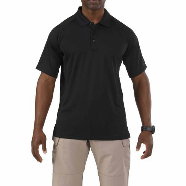 Футболка поло 5.11 Performance Polo - Short Sleeve Synthetic Knit 5.11 Tactical Black M (Черный) Тактическая - изображение 1