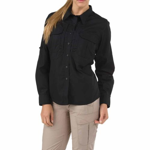 Жіноча сорочка 5.11 Women's TACLITE Pro Long Sleeve Shirt 5.11 Tactical Black, XS (Чорний) Тактична - зображення 1