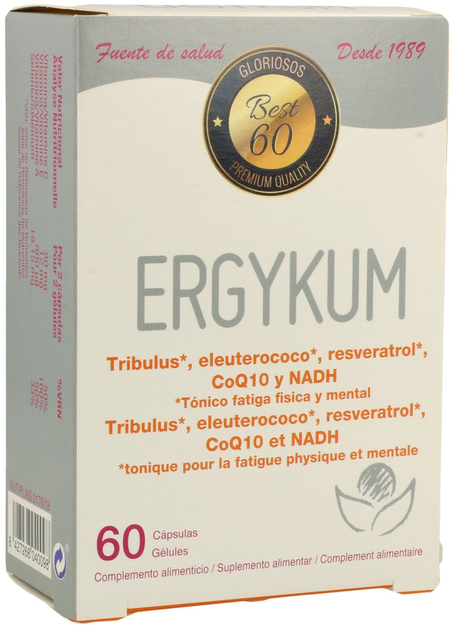 Харчова добавка Bioserum Ergykum 60 капсул (8427268040098) - зображення 1