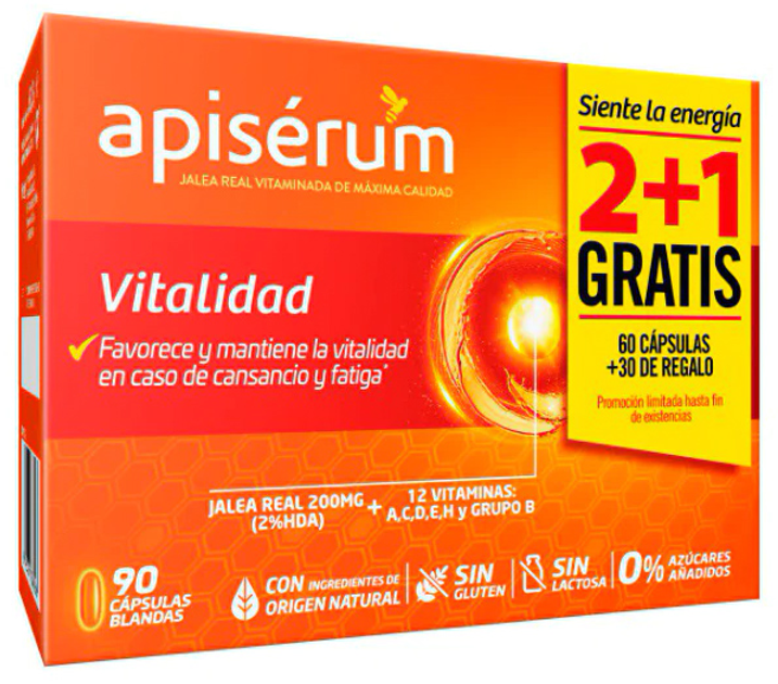 Харчова добавка Apiserum Vitaminate 3 X 30 капсул (8470001945372) - зображення 1