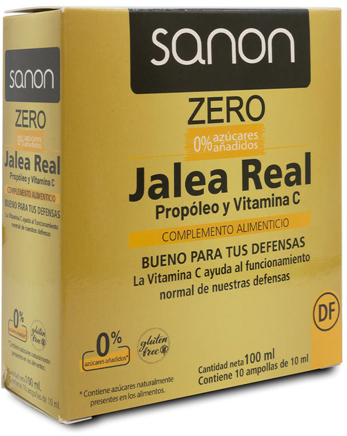Вітаміни Sanon Jalea Real Propóleo y Vitamina C Zero 10 ампул De 1 (8436556086779) - зображення 1