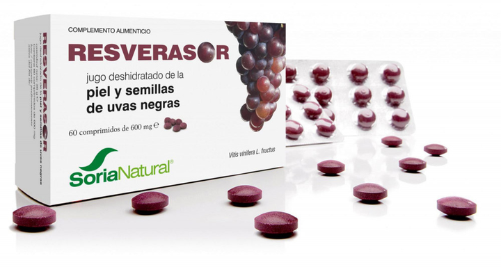 Suplement diety Soria Resverasor 600 Mg 60 tabletek (8422947060213) - obraz 1