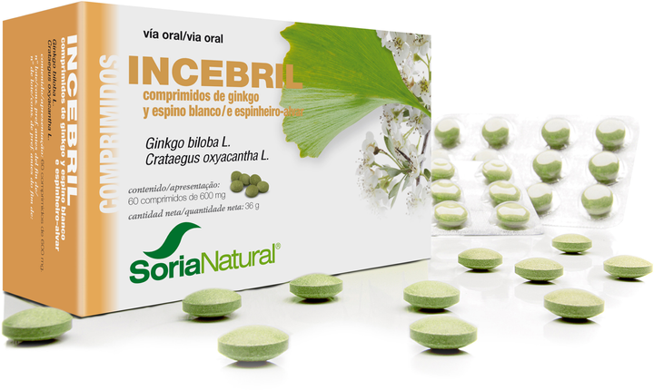 Харчова добавка Soria Incebril 600 мг 60 таблеток (8422947094294) - зображення 1