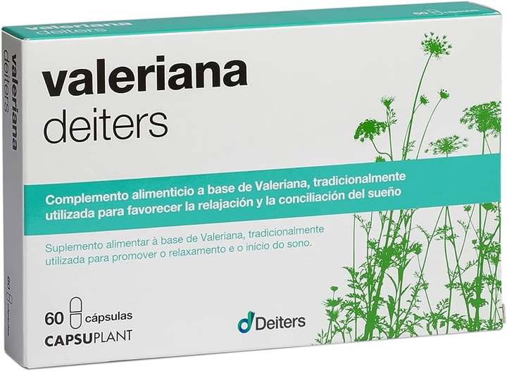 Харчова добавка Deiters Valerian 60 капсул (8430022016154) - зображення 1