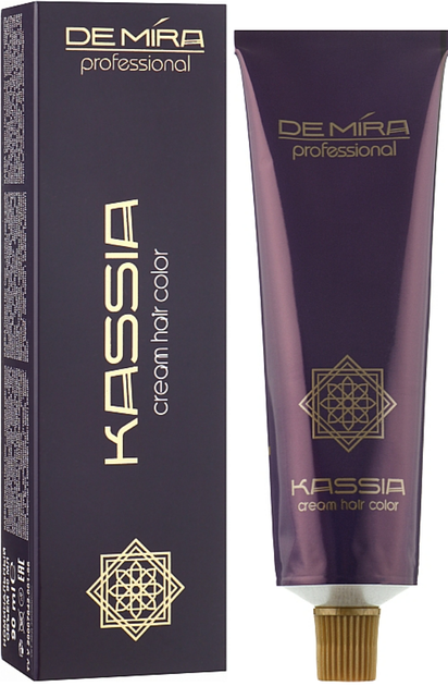 Стійка крем-фарба для волосся DeMira Professional Kassia 10/65 Фіолетово-червоний блонд 90 мл - Фото 3 Стійка крем-фарба для волосся DeMira Professional Kassia 10/65 Фіолетово-червоний блонд 90 мл - зображення 3