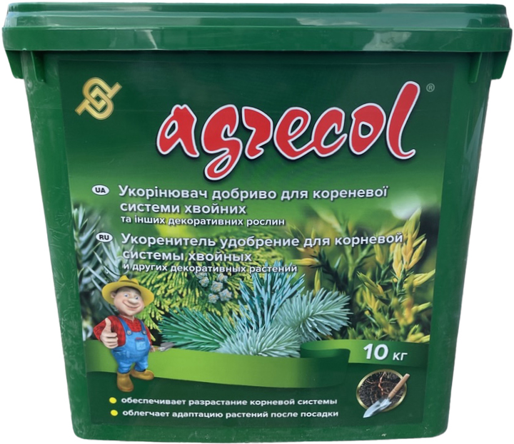 Удобрение Agrecol для корневой системы хвойных 10 кг (5902341302650) 
